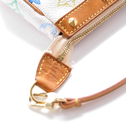Louis Vuitton Monogram Multicolor Pochette Accessories White 8 of 9