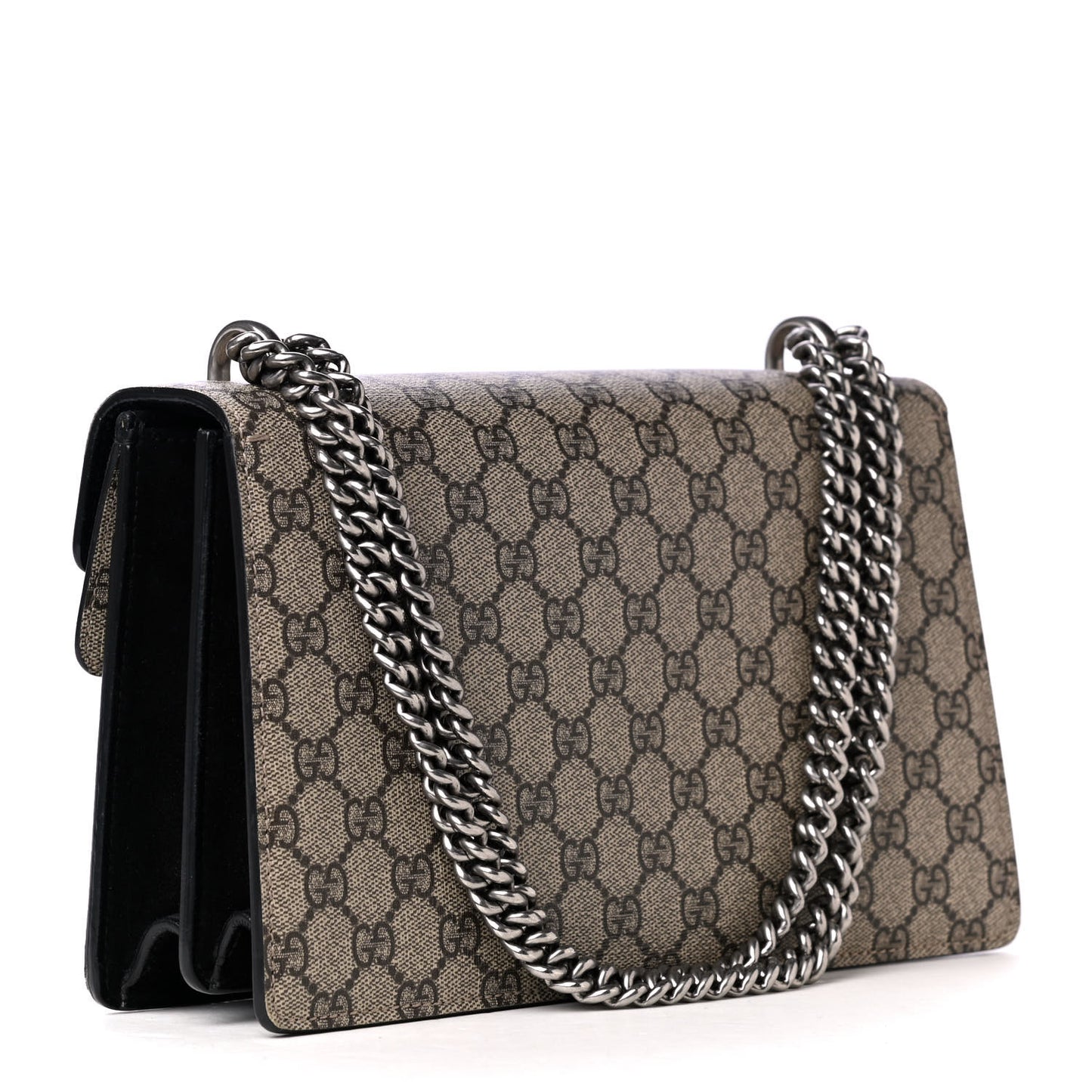 GG Supreme Monogram Small Dionysus Shoulder Bag Black