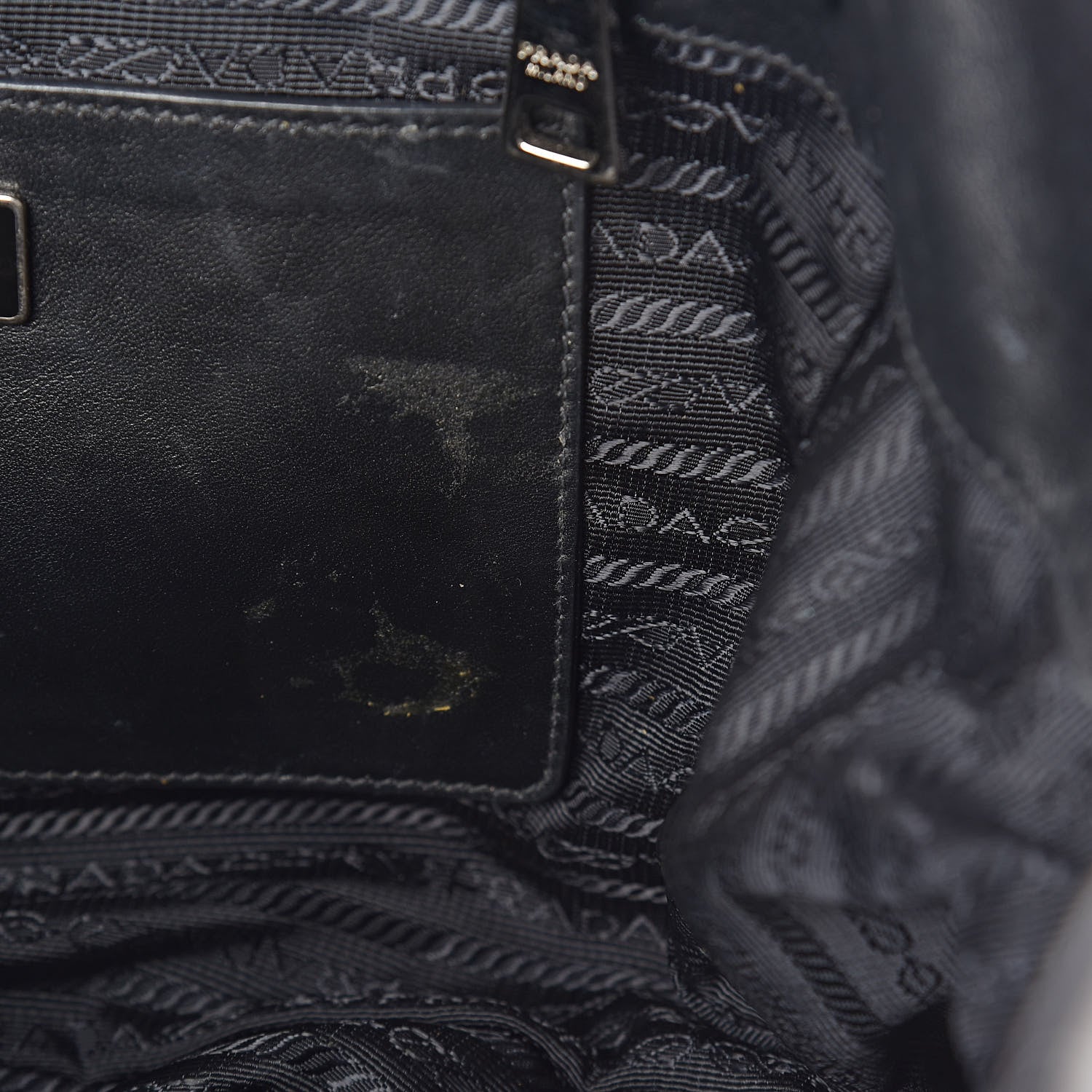 Prada Soft Calfskin Shopping Tote Black 8 of 14