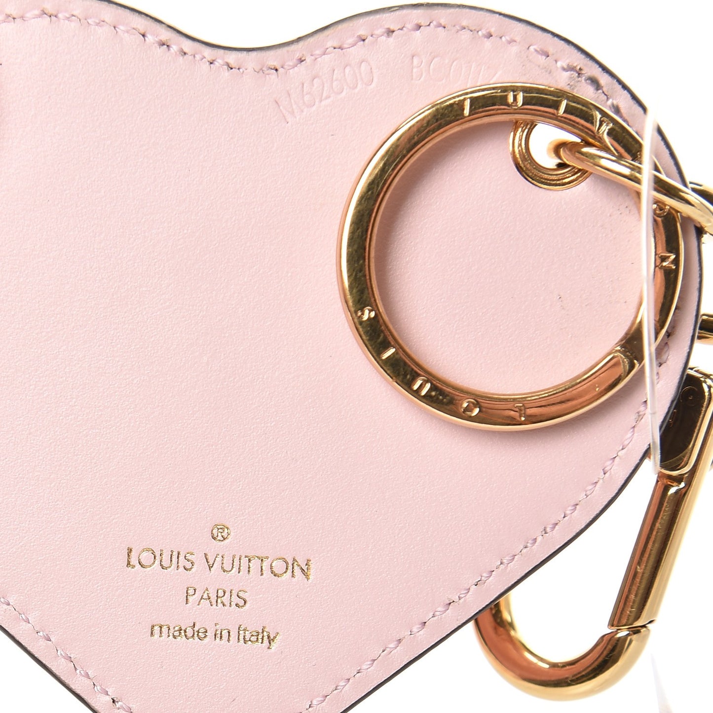 Vernis Degrade Heart Bag Charm Pink