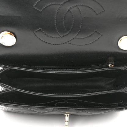 Chanel Lambskin Quilted Small Trendy CC Dual Handle Flap Bag Black 5 of 10