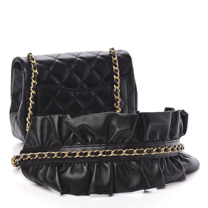 Chanel Lambskin Quilted Mini Romance Square Flap Black 3 of 12