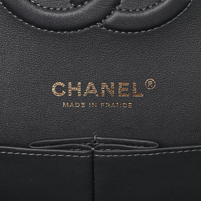 Chanel Caviar Quilted Medium Double Flap Dark Grey 6 of 13