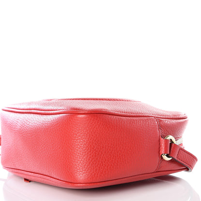 Gucci Pebbled Calfskin Small Soho Disco Bag Tabasco Red 9 of 12