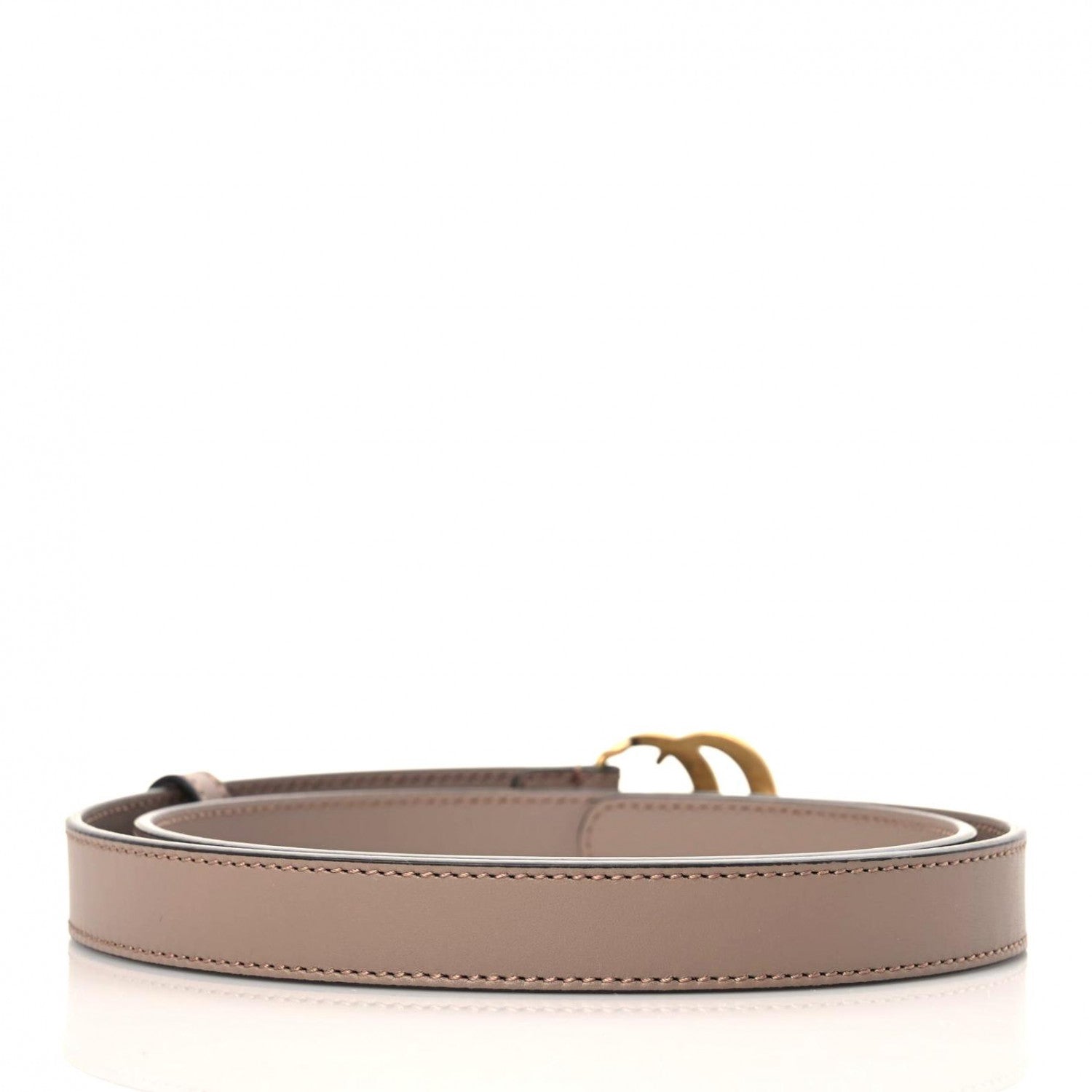 Gucci Calfskin Double G 20mm Belt 80 32 Porcelain Rose 2 of 5
