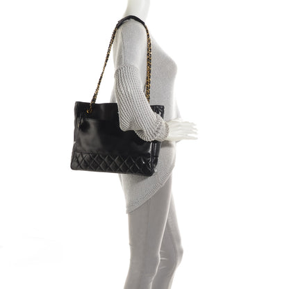 Chanel Lambskin Shopping Tote Black 2 of 17