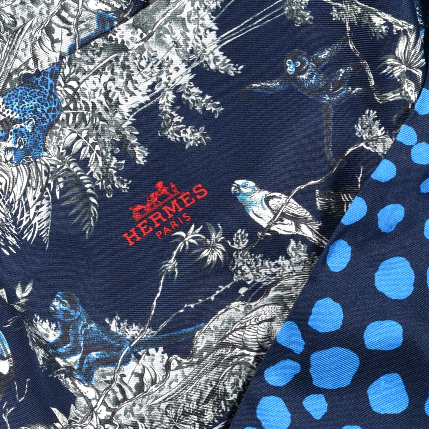 Silk Equateur Maxi Twilly Marine Bleu Gitane