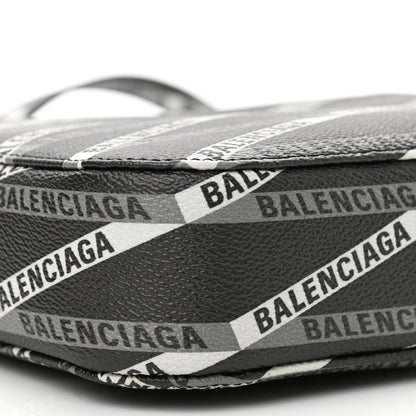 Balenciaga Coated Canvas Losange Monogram S Camera Bag Black Grey 10 of 11