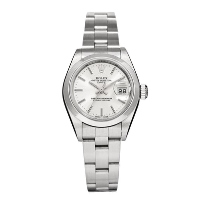 Rolex Stainless Steel 26mm Oyster Perpetual Date Watch Silver 79160 1 of 5
