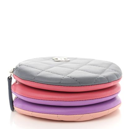 Chanel Lambskin Quilted Round Clutch With Chain Multicolor 4 of 14