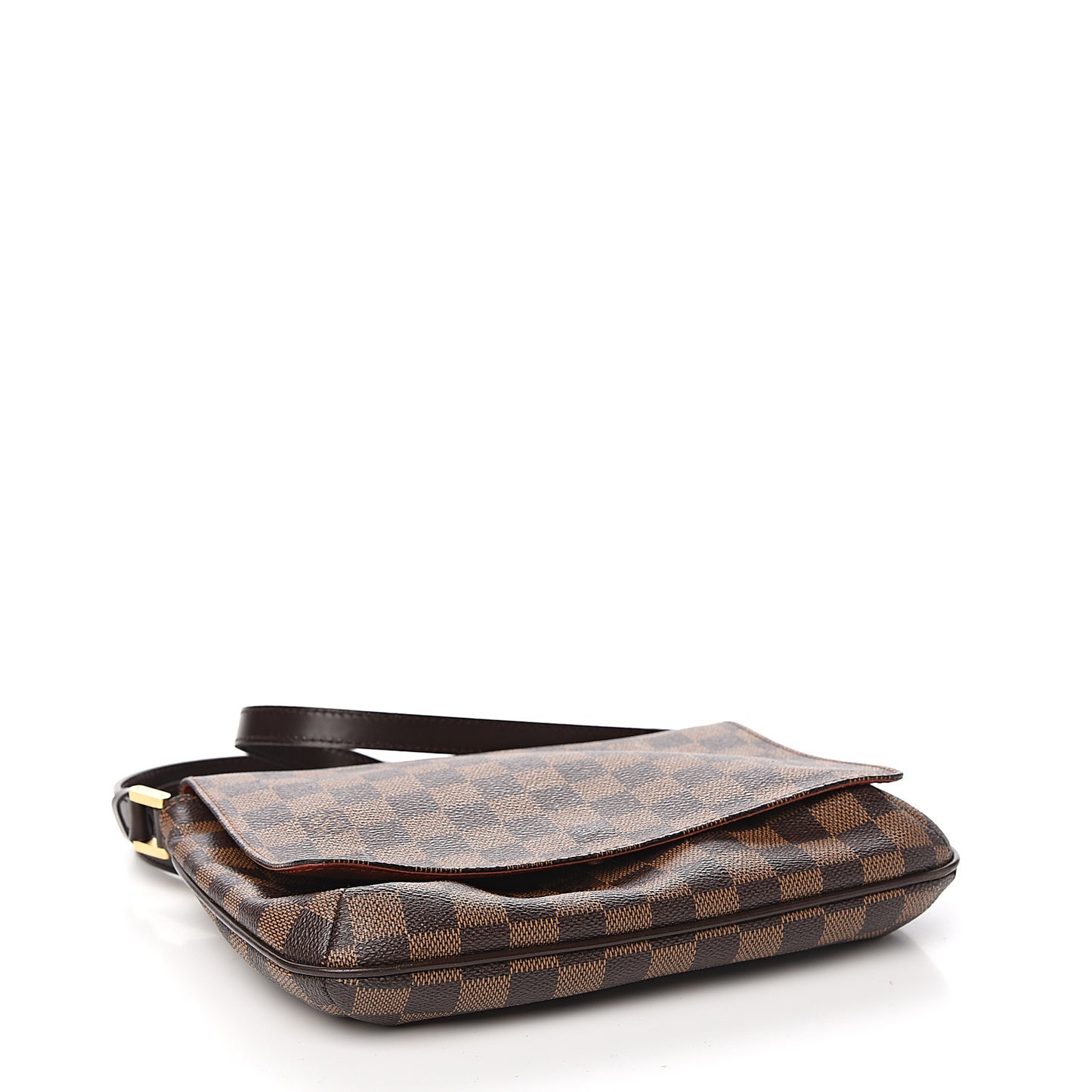 Damier Ebene Musette Tango Long Strap