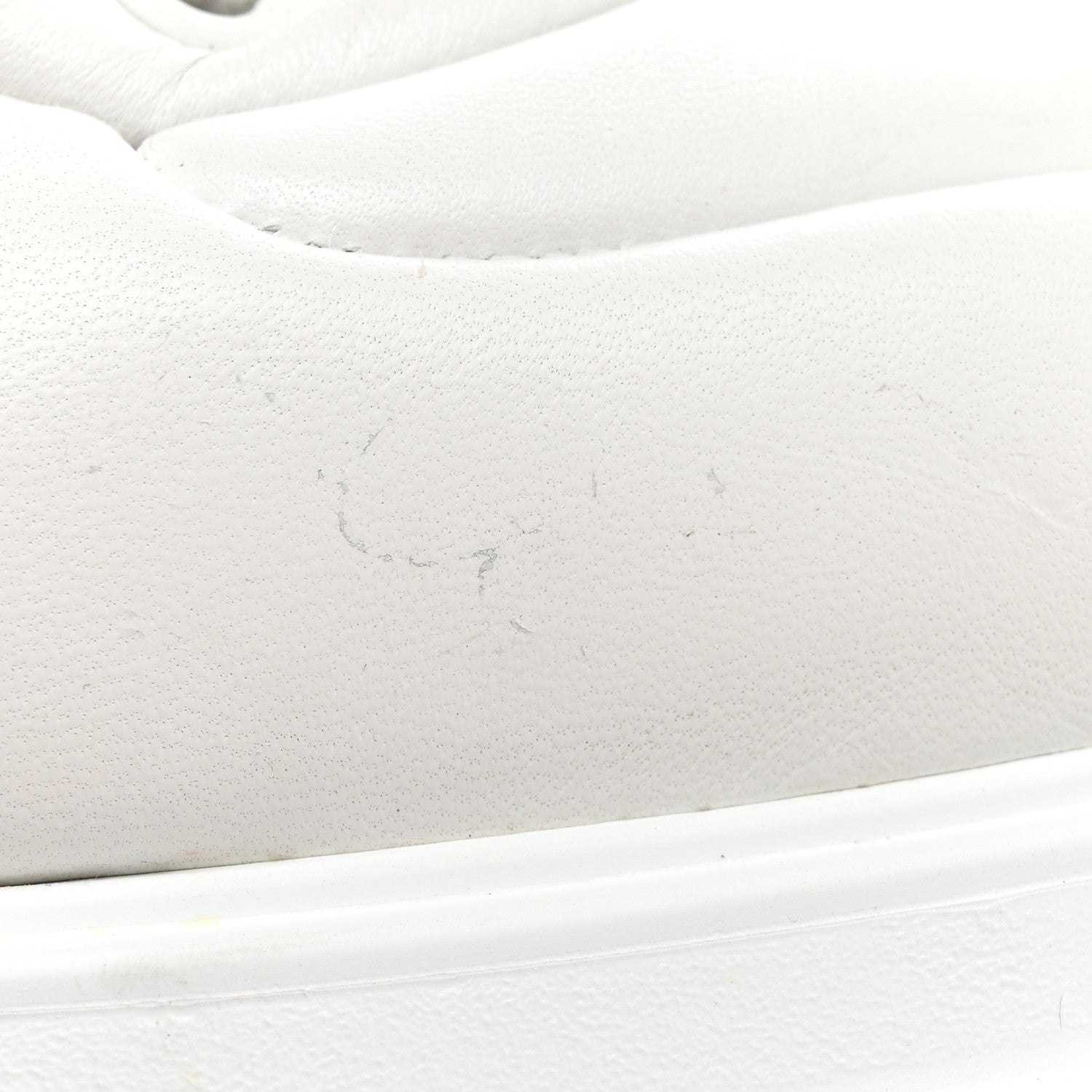 Prada Nappa Soft Metal Triangle Logo Padded Monolith 55mm Sneakers 40 White 9 of 11