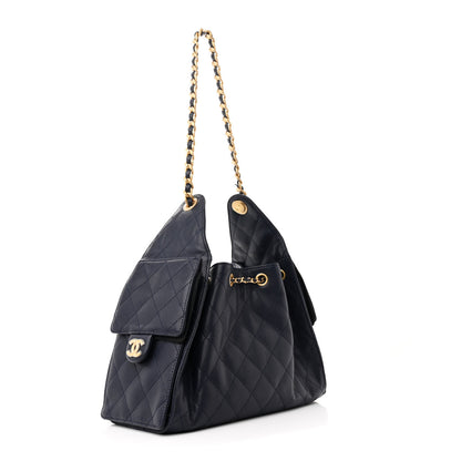 Chanel Caviar Quilted Small Chanel 25 Handbag Dark Navy 3 of 12