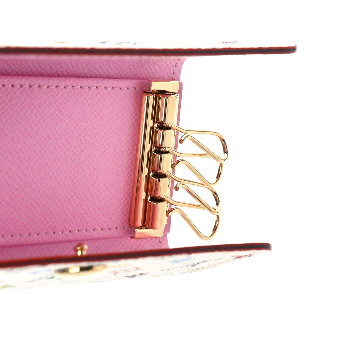 Monogram Multicolor Multicles 4 Key Holder White Litchi
