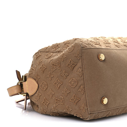 Louis Vuitton Denim Monogram Stone Speedy Bandouliere 35 Caramel 8 of 13