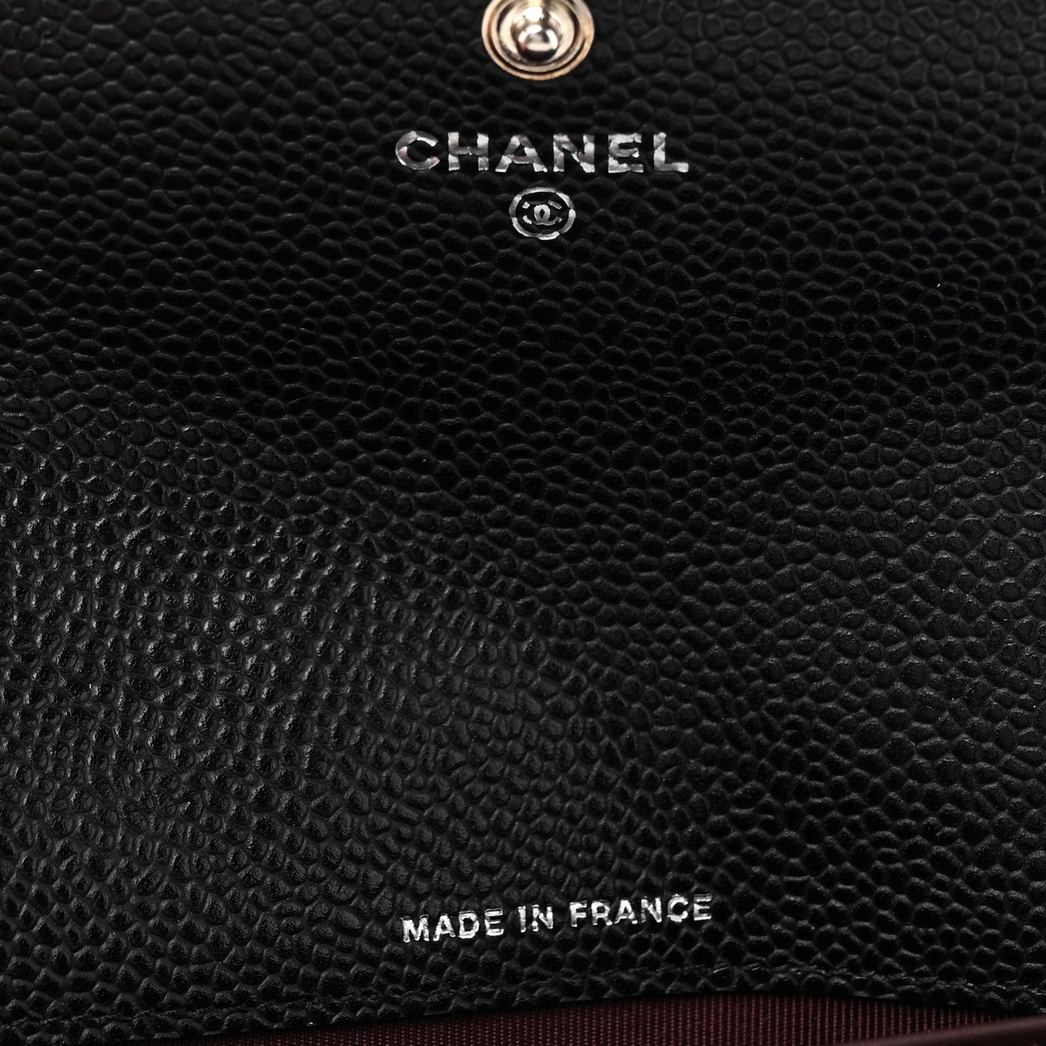 Chanel Caviar Quilted Large Gusset Flap Wallet Black 7 of 8