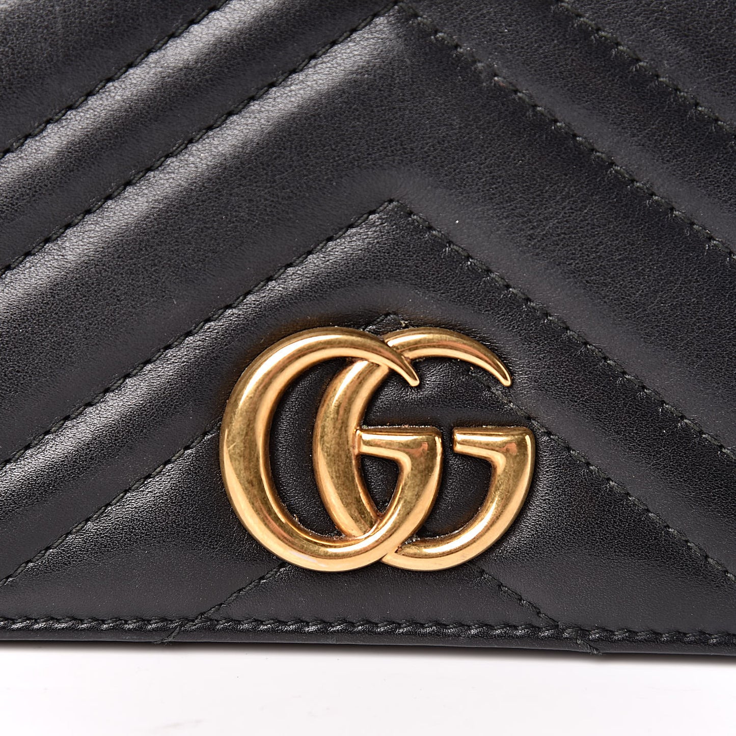 Calfskin Matelasse GG Marmont Mini Bag Black