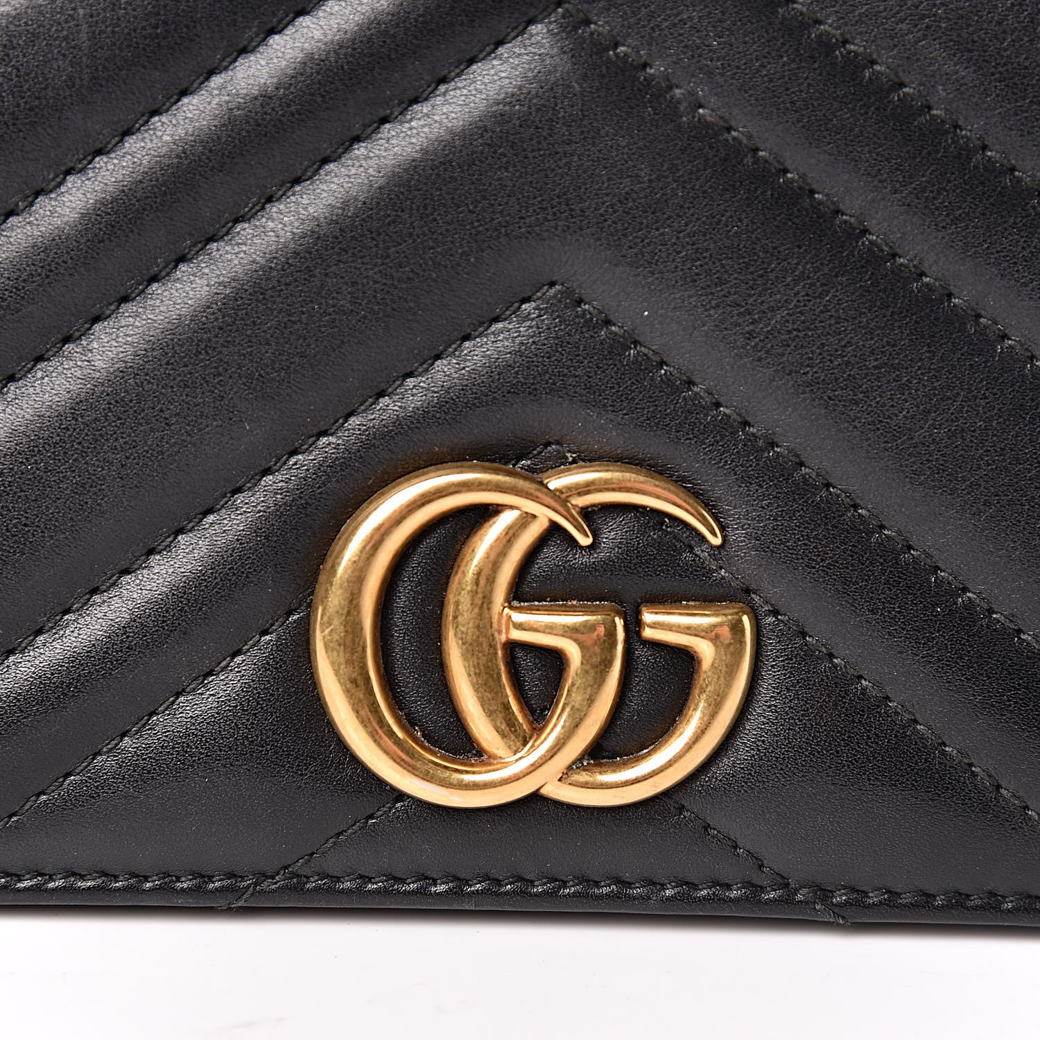 Gucci Calfskin Matelasse GG Marmont Mini Bag Black 13 of 15