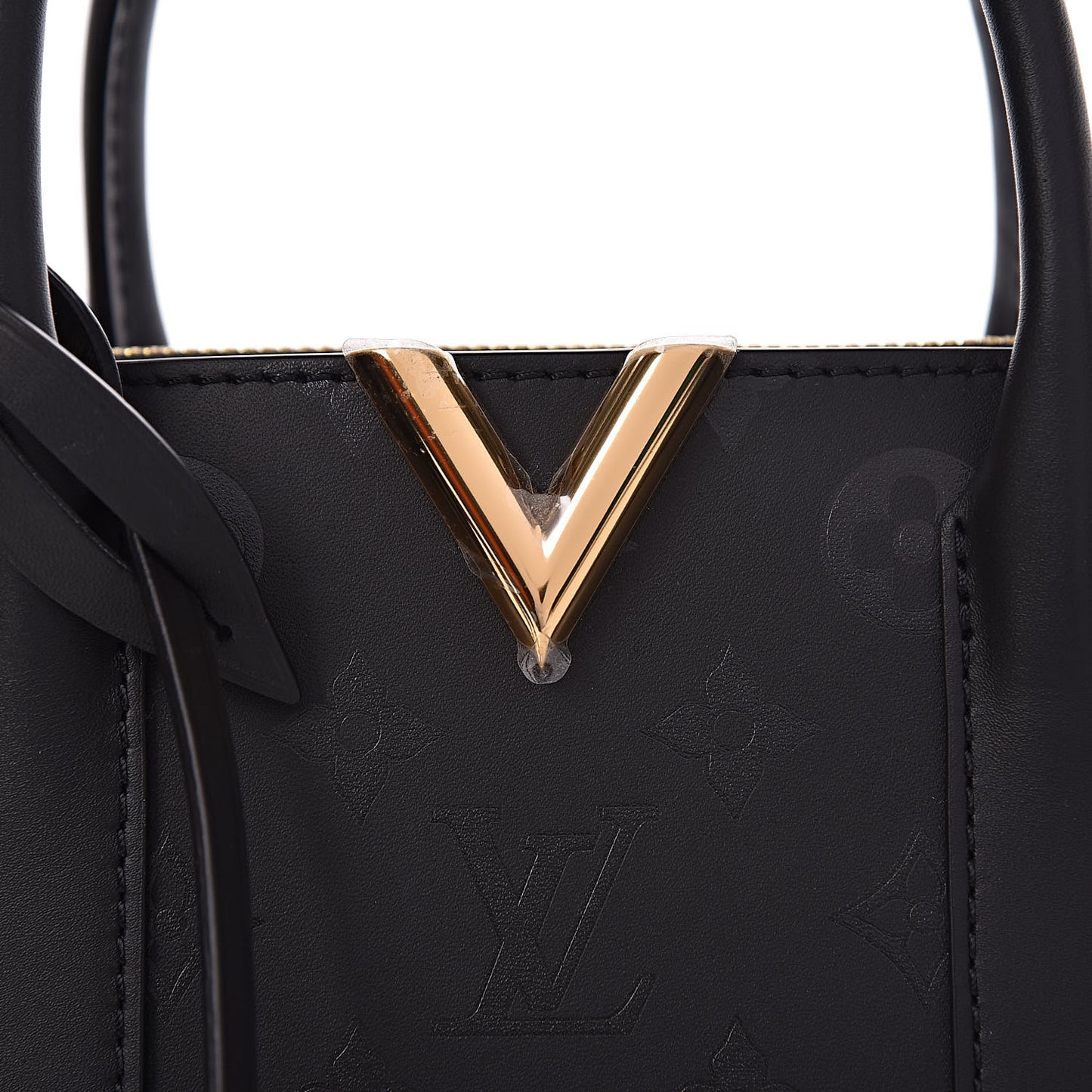Monogram Cuir Plume Very Open Tote BB Black