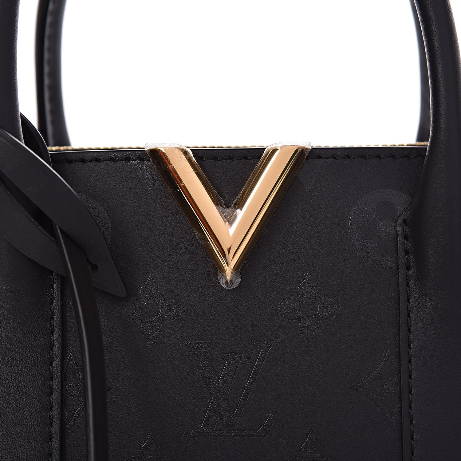 Louis Vuitton Monogram Cuir Plume Very Open Tote BB Black 9 of 9