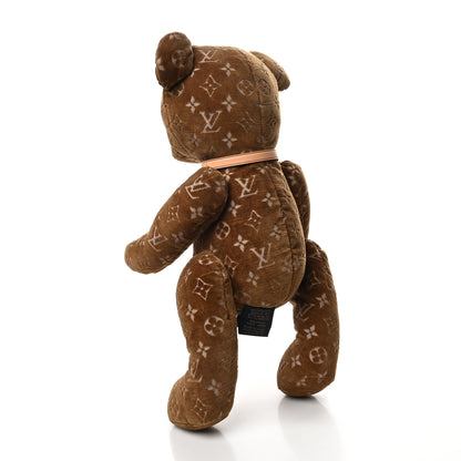 Louis Vuitton Velvet Calfskin Monogram DouDou Teddy Bear Natural 2 of 8