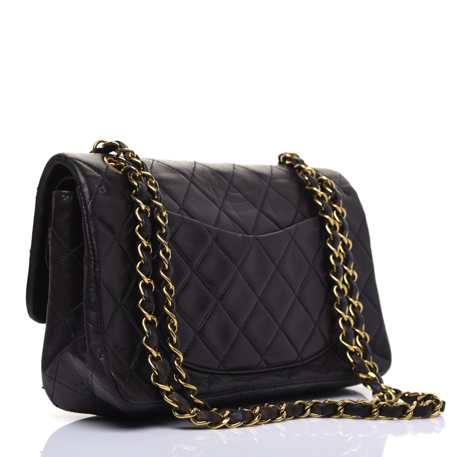 Chanel Lambskin Quilted Small Double Flap Black 3 of 24