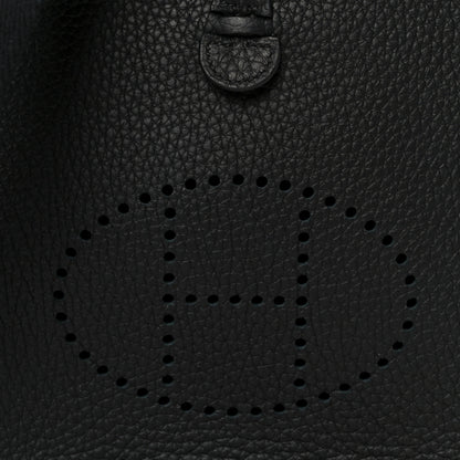 Hermes Taurillon Clemence Evelyne TPM Black 8 of 11
