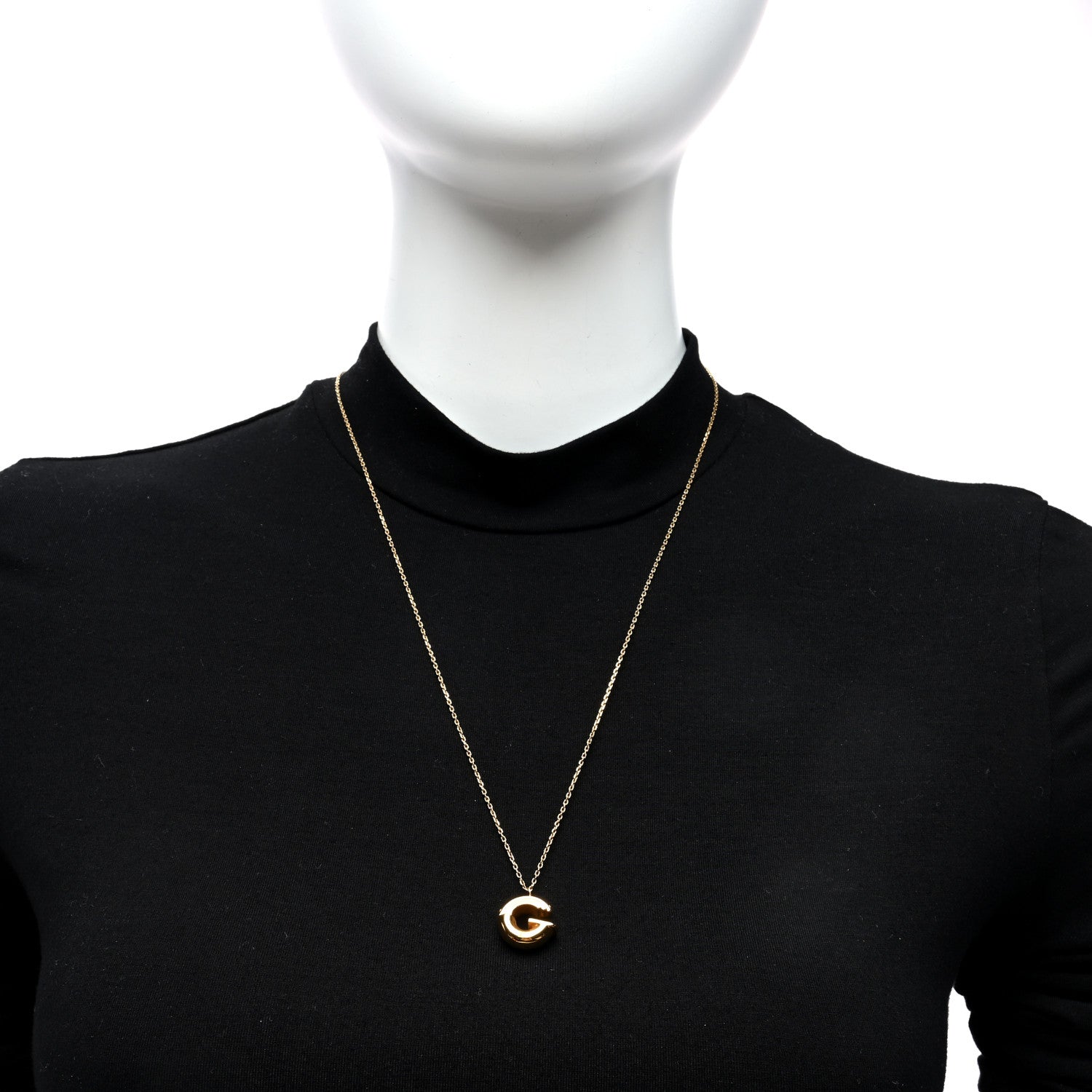 Louis Vuitton LV And Me Letter G Necklace Gold 2 of 5