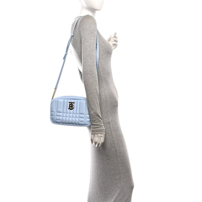 Burberry Calfskin Quilted Small Lola Camera Bag Pale Blue 2 of 10