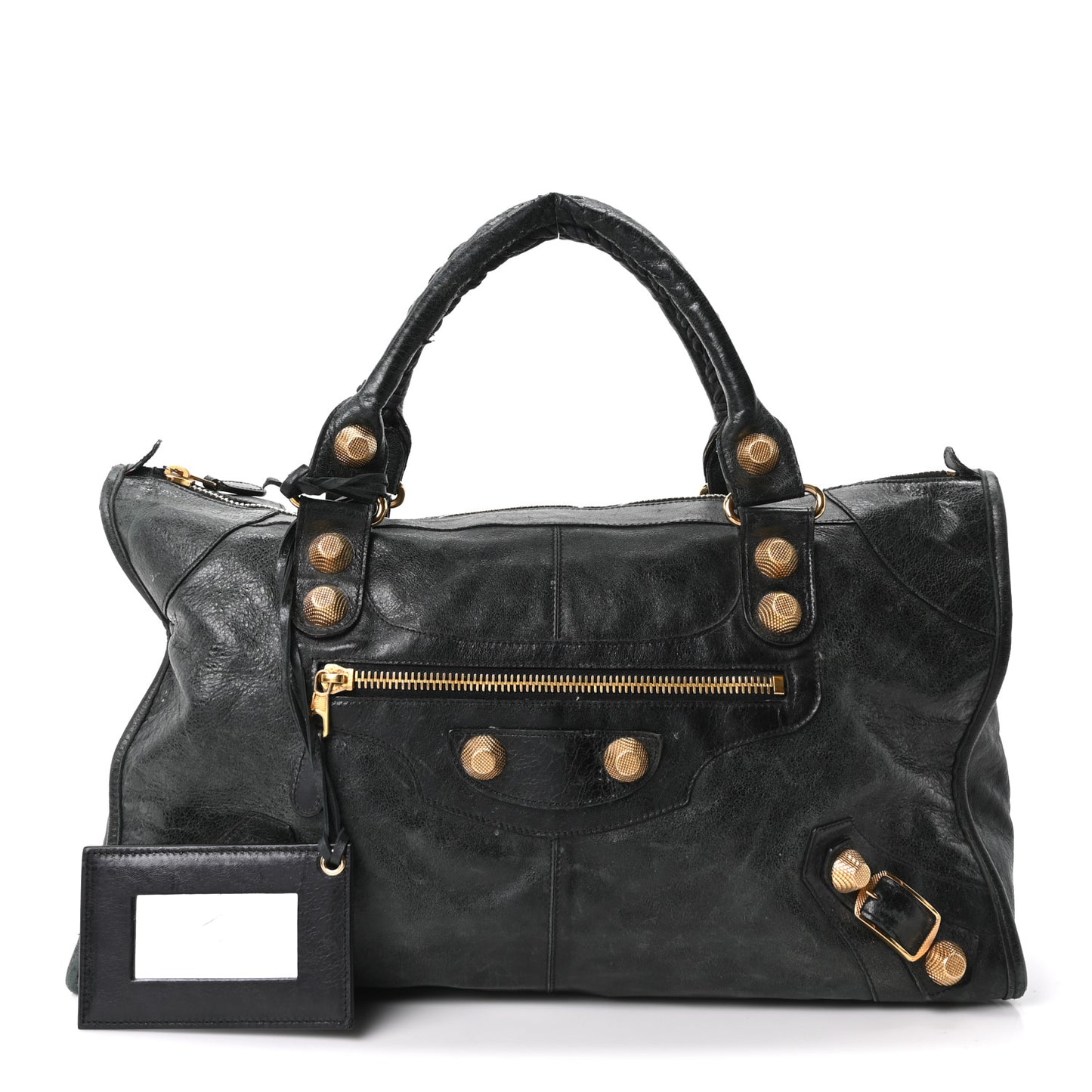 Agneau Giant 21 Gold Hardware Work Black
