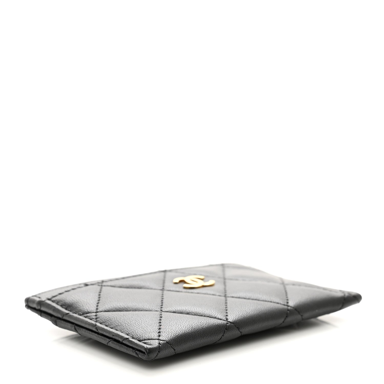 Chanel Lambskin Quilted Card Holder Black 4 of 8