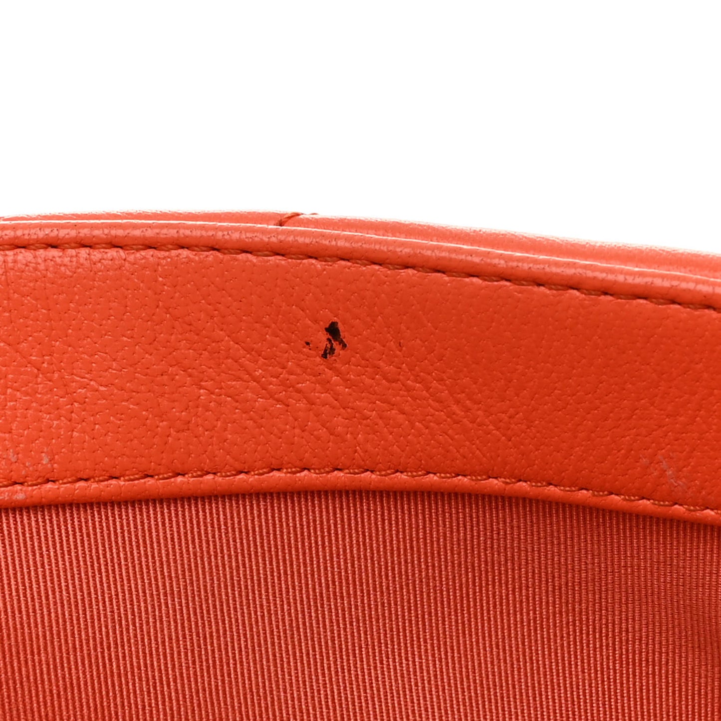 Goatskin Quilted Medium Chanel 19 Flap Orange