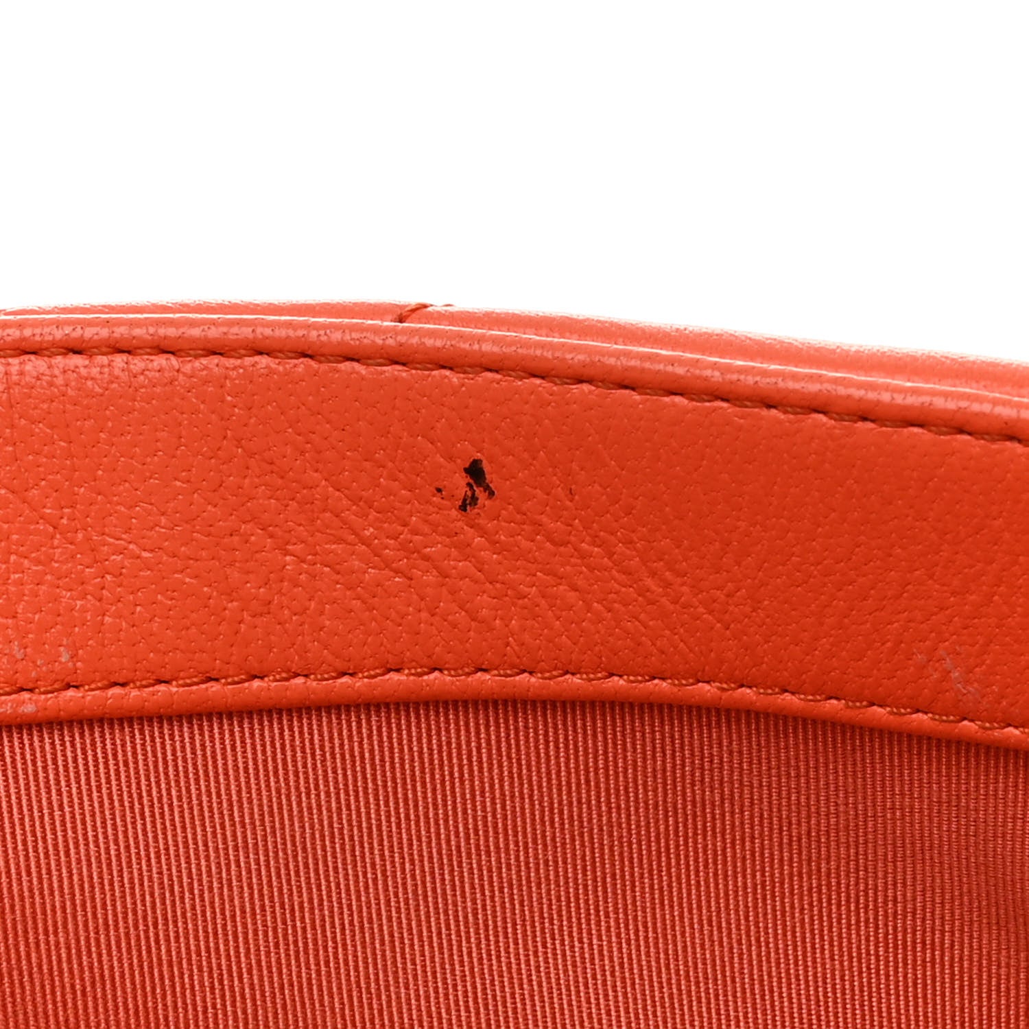 Chanel Goatskin Quilted Medium Chanel 19 Flap Orange 14 of 14