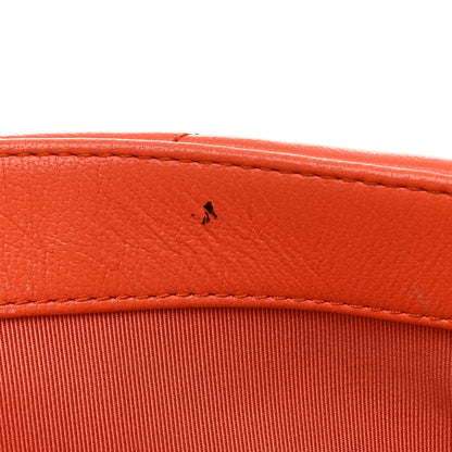 Chanel Goatskin Quilted Medium Chanel 19 Flap Orange 14 of 14
