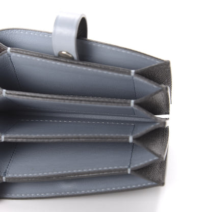 Celine Grained Shiny Calfskin Accordion Card Holder Grey 5 of 10