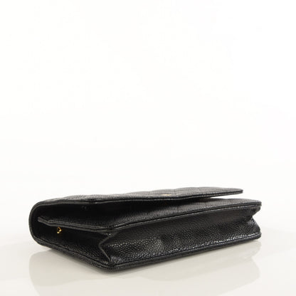 Chanel Caviar Quilted Wallet On Chain WOC Black 4 of 9