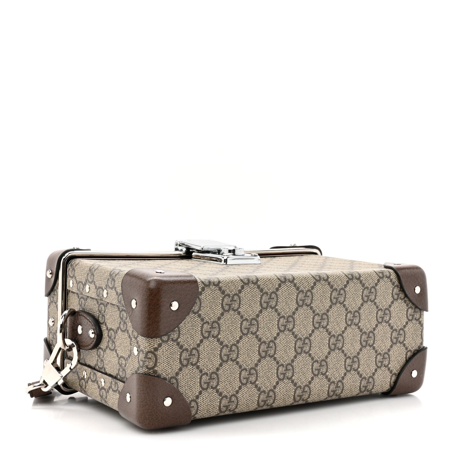GG Supreme Monogram Globe-Trotter Beauty Case Brown