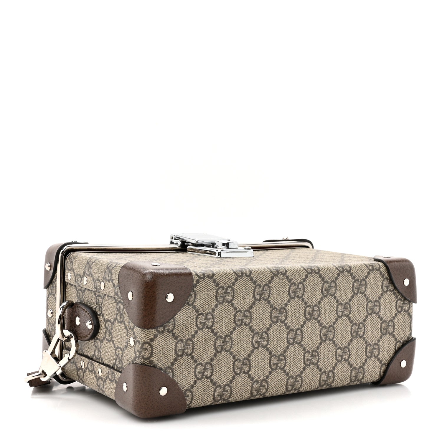 Gucci GG Supreme Monogram Globe-Trotter Beauty Case Brown 4 of 10