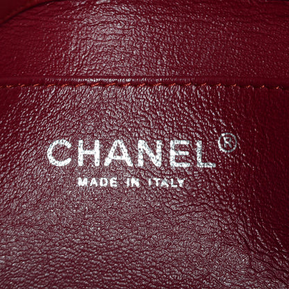 Chanel Patent Quilted Clutch Flap Red 7 of 8