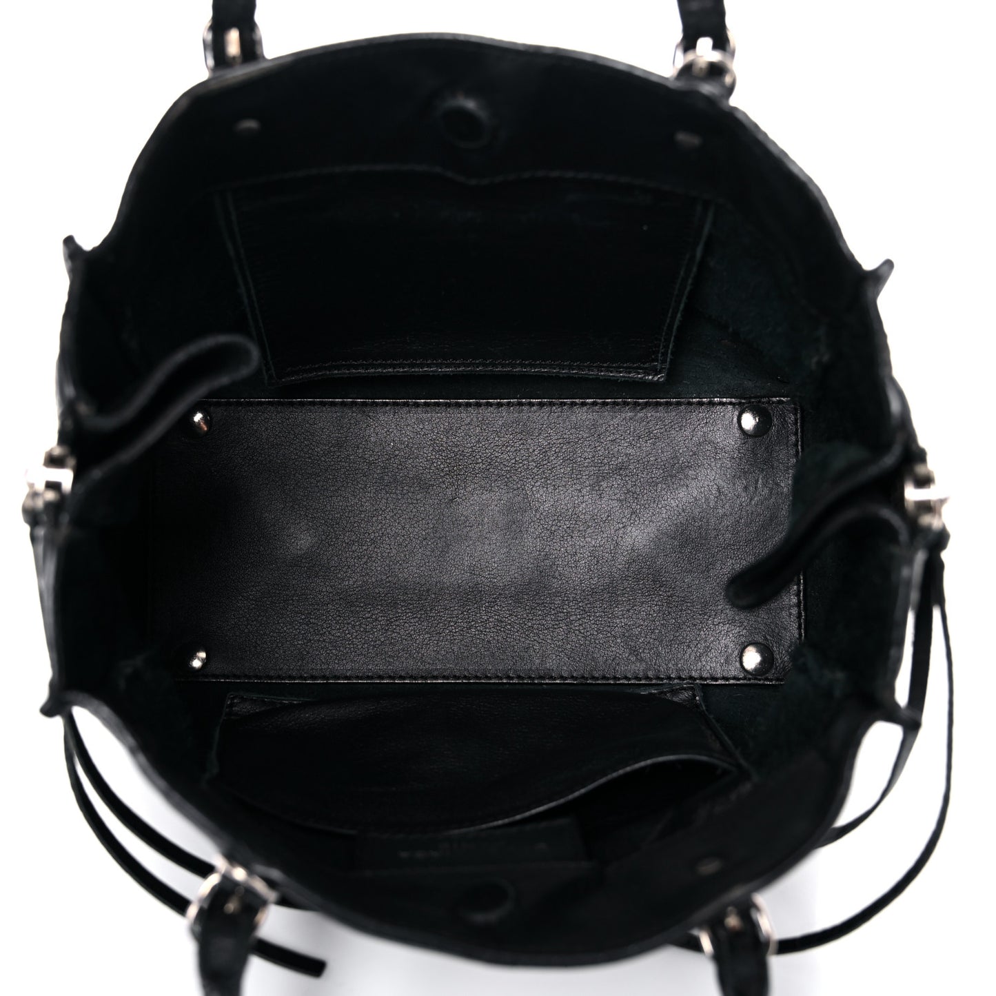 Calfskin Papier Mini A4 Tote Black