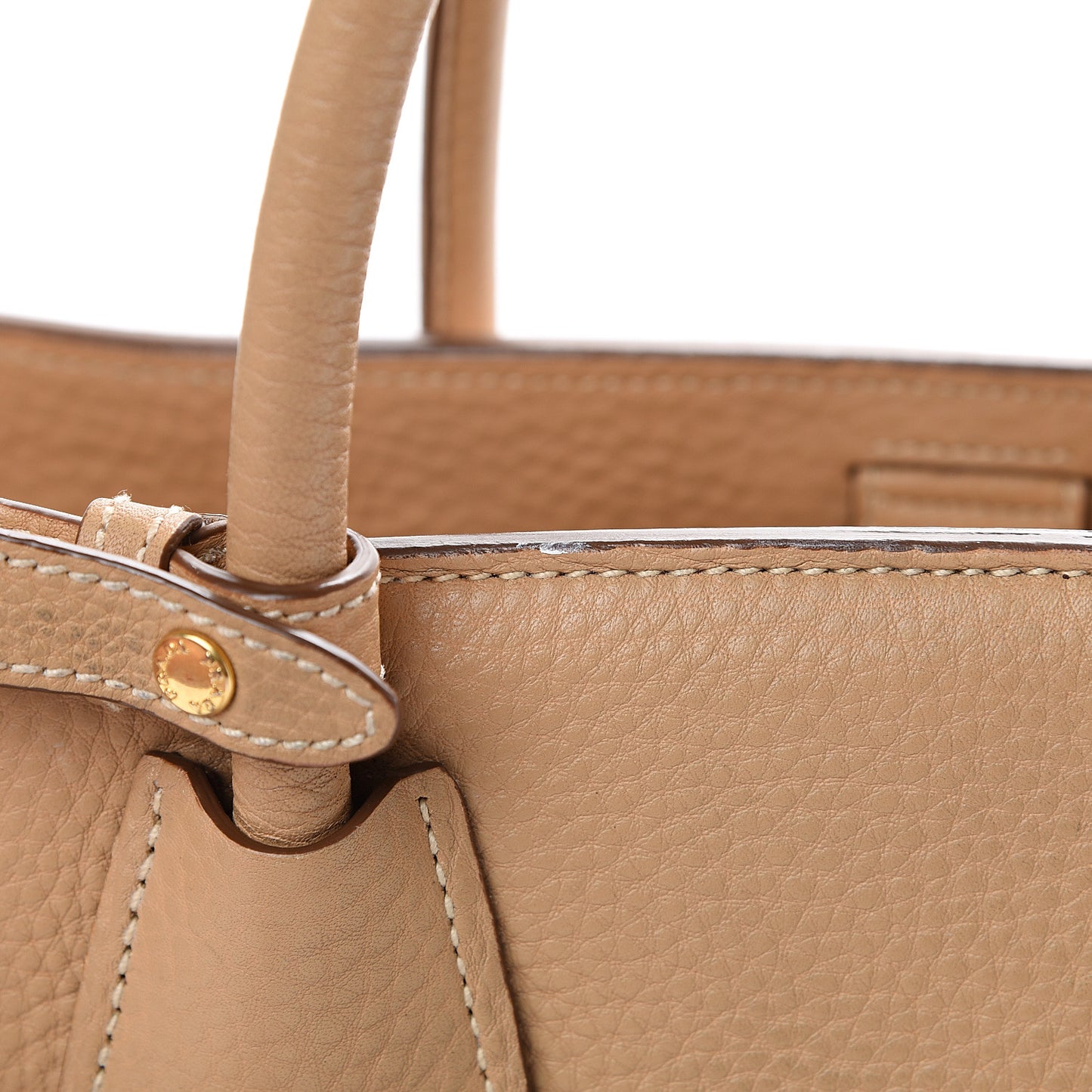 Vitello Phenix Shopping Tote Sabbia