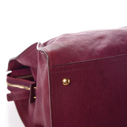 Saint Laurent Sheepskin Large Cabas ChYc Black Cherry 14 of 15