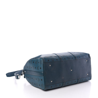 MCM Visetos Medium Traveler Weekender Bag Teal 3 of 8
