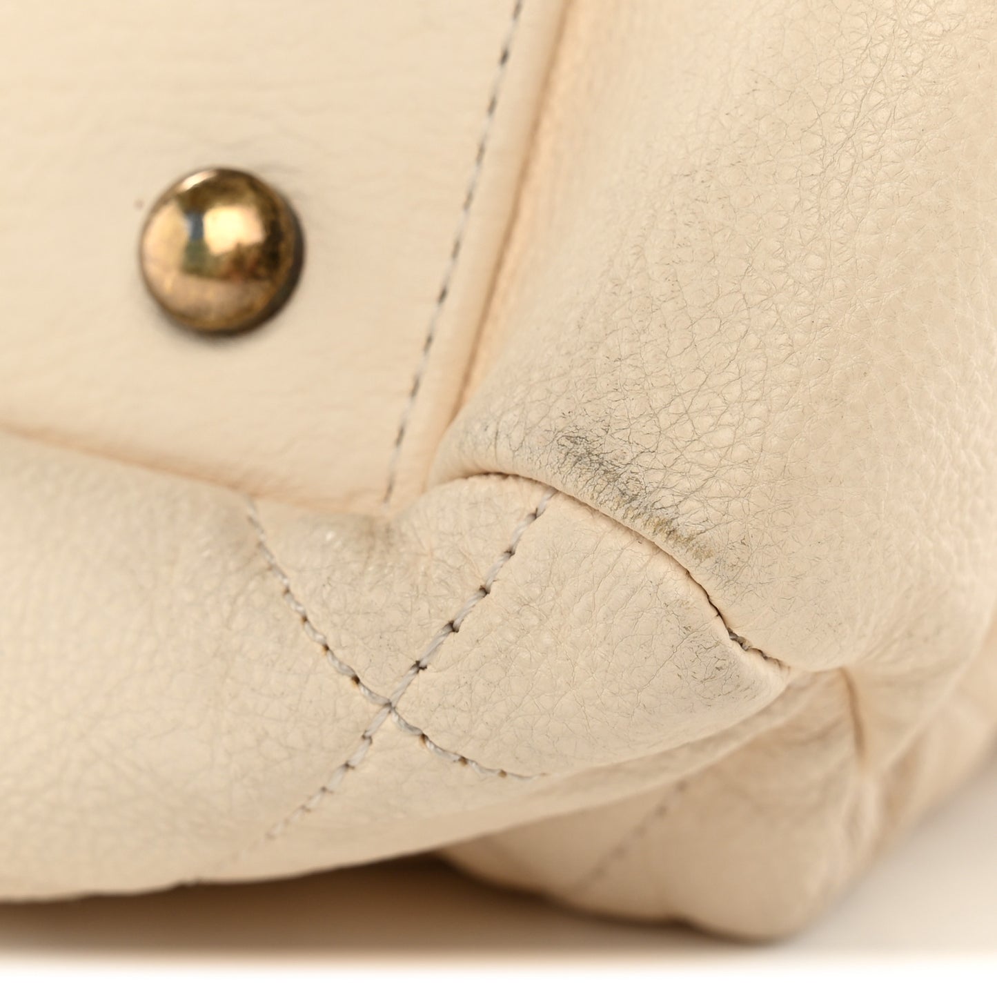 Calfskin Quilted Small CC Crown Tote Beige