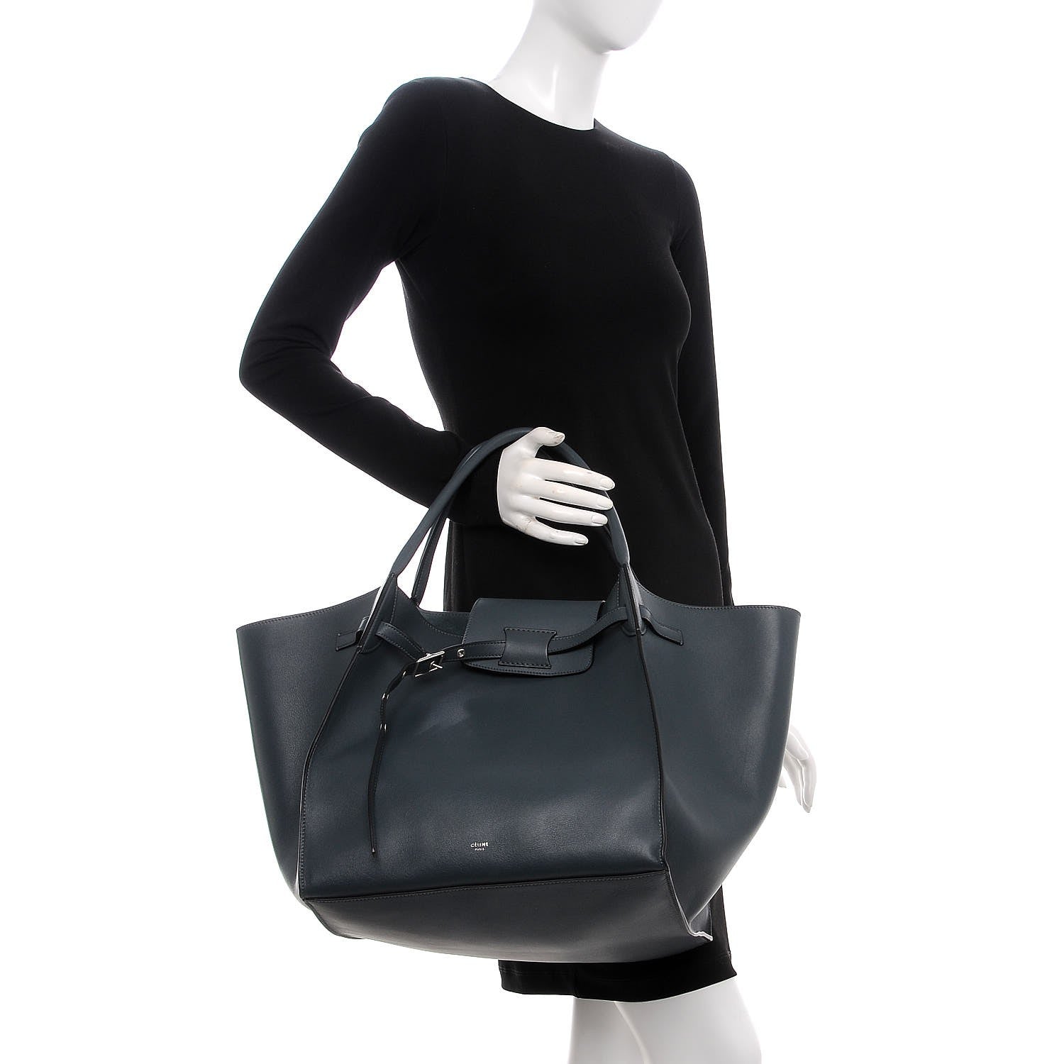 Celine Smooth Calfskin Medium Big Bag Slate Blue 2 of 8