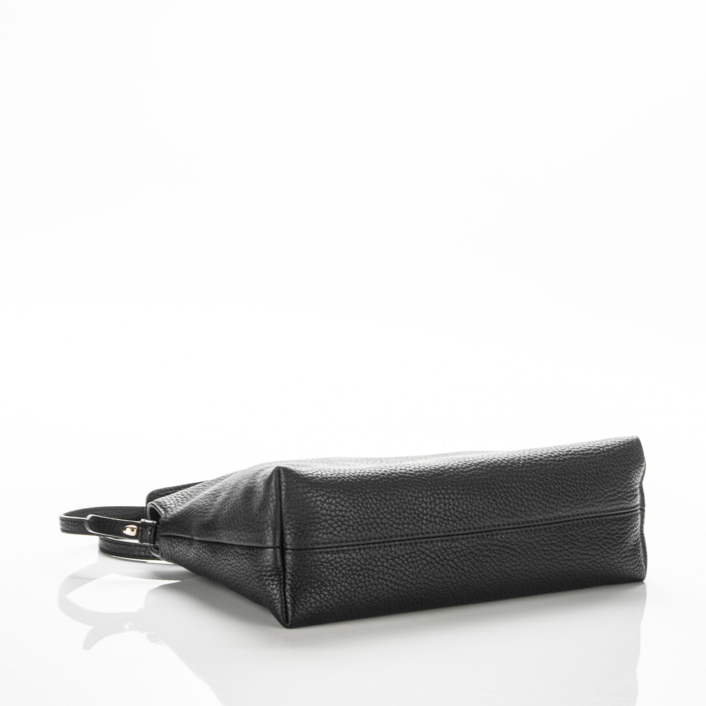London Grainy Calfskin Small Leah Black