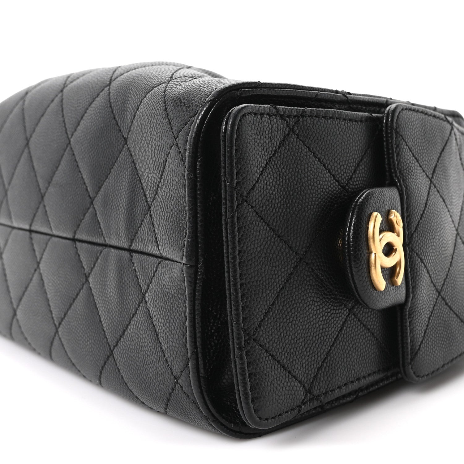 Chanel Caviar Quilted Mini Chanel 25 Handbag Black 9 of 9