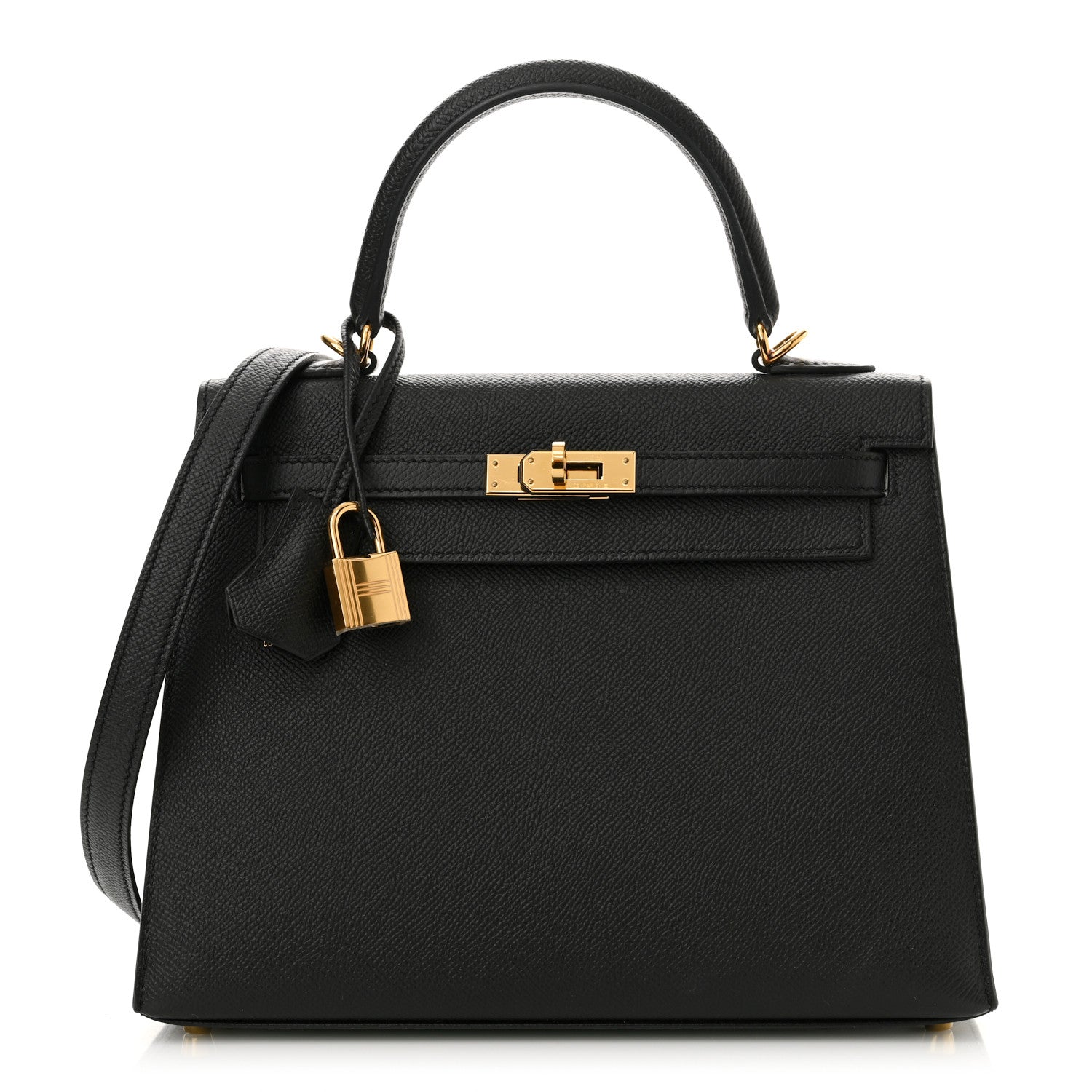 Hermes Epsom Kelly Sellier 25 Black 1 of 14