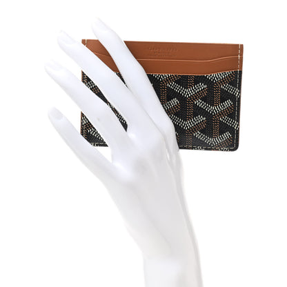 Goyard Goyardine Saint Sulpice Card Holder Black Gold 2 of 7