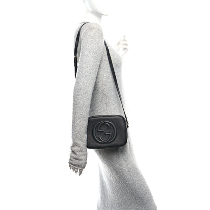 Gucci Pebbled Calfskin Small Soho Disco Bag Black 2 of 12